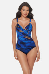 Siren One Piece in Stellar Nova Blue/Multi | Miraclesuit