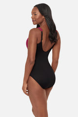 Siren One Piece in Petali Rosa Black/Multi | Miraclesuit