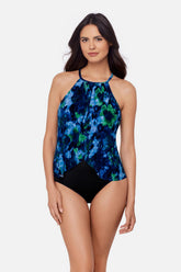 Magicsuit Aubrey One Piece in Mashup Blue/Multi | Miraclesuit