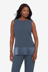 Crepe Layered Tunic in Slate Slate | Miraclesuit