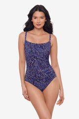 Spotlight Starr One Piece Swimsuit Plum/Multi | Miraclesuit