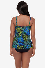 Mirage Tankini Top in Gasparilla Black/Multi | Miraclesuit