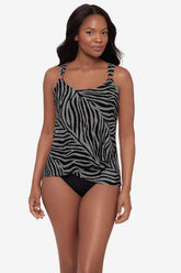 Dazzle Tankini Top in Zirconic Black/White | Miraclesuit