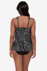 Dazzle Tankini Top in Zirconic Black/White | Miraclesuit