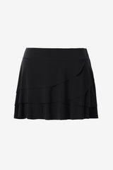 Layered Ruffle Skirt Swim Bottom Black | Miraclesuit