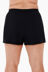 Plus Size Shorts Swimsuit Bottom Black | Miraclesuit