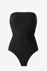 Long Torso Avanti Bandeau One Piece Swimsuit Black | Miraclesuit