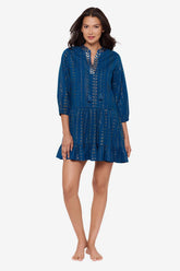 Beach Etc Jacquard Beach Dress Cover Up Twilight | Miraclesuit