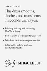 Body by Jodi Shaping Dress in Black Black | Miraclesuit