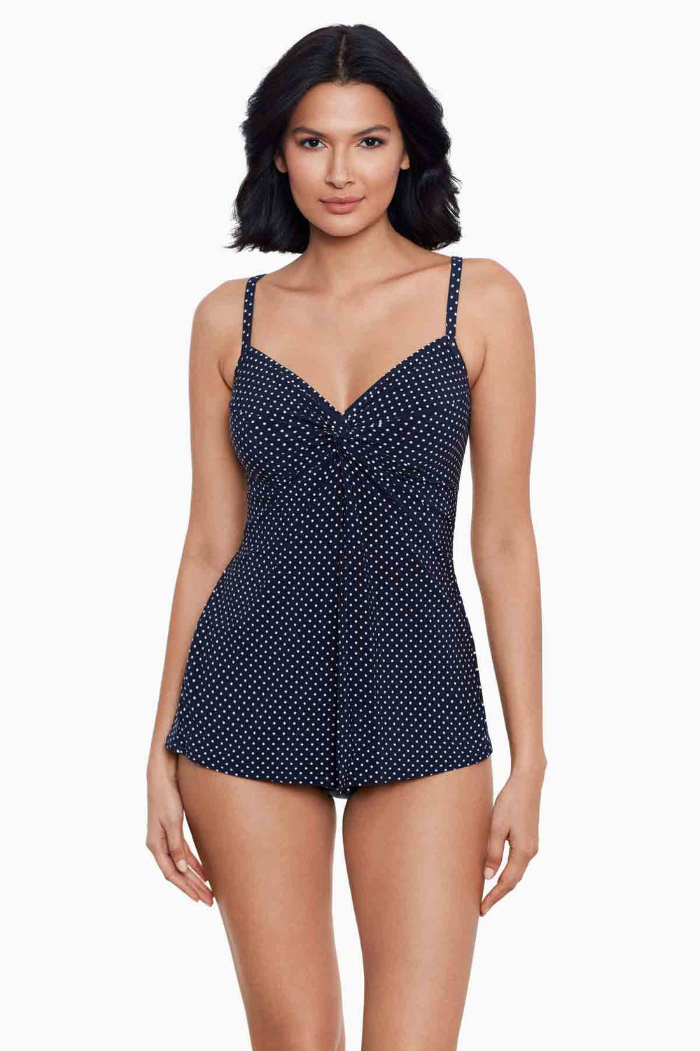 Pin Point Love Knot Tankini Midnight | Miraclesuit