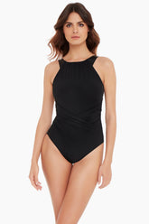 Magicsuit Moto Chic Daryl One Piece Swimsuit Black | Miraclesuit
