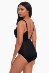 Sub Rosa Sanibel One Piece Swimsuit Black/White | Miraclesuit