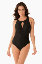 Rock Solid Arden One Piece Swimsuit Black | Miraclesuit