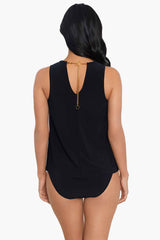 Magicsuit Hyper Link Chanae Tankini Black | Miraclesuit