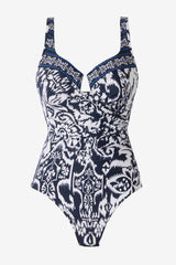 Talavera Escape One Piece Swimsuit Midnight/White | Miraclesuit