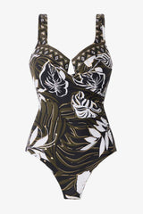 Elle Dorado Escape One Piece Swimsuit Black/Multi | Miraclesuit