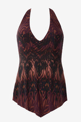 Magicsuit Zabra Taylor Tankini Top Brown/Multi | Miraclesuit