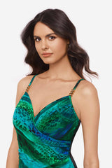 Magicsuit Margarita Louise One Piece Swimsuit Blue/Multi | Miraclesuit