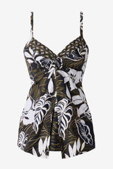 Plus Size Elle Dorado Love Knot Tankini Top Black/Multi | Miraclesuit