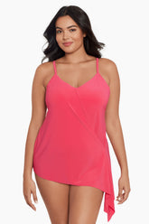 Magicsuit Plus Size Alex Tankini Coral Rose | Miraclesuit
