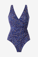 Plus Size Spotlight Oceanus One Piece Swimsuit Plum/Multi | Miraclesuit