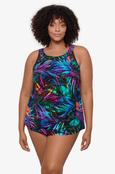 Plus Size Palma Paradiso Ursula Tankini Top Multi | Miraclesuit