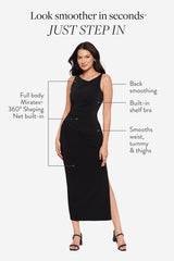 Body by Maxi Shaping Dress in Black Black | Miraclesuit