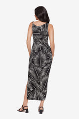 Body by Maxi Shaping Dress in Palmera Black/White | Miraclesuit