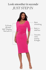 Body by Lumi Shaping Dress in Rosso Rosso | Miraclesuit