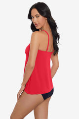 Magicsuit Chain Link Eliza Tankini Top Ginger | Miraclesuit