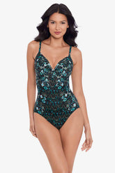 Bijoux Captivate One Piece Swimsuit Black/Multi | Miraclesuit