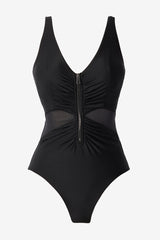 Network News Vive One Piece Swimsuit Black | Miraclesuit