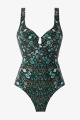 Bijoux Criss Cross Escape One Piece Swimsuit Black/Multi | Miraclesuit