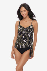 Magicsuit Safari Sands Alex Tankini Top Black/Multi | Miraclesuit