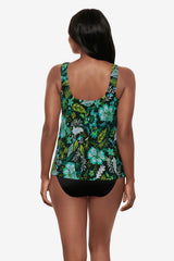 Ursula Tankini Top in Florica Black/Multi | Miraclesuit