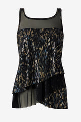 Mirage Tankini Top in Sparkle Plenty Black/Multi | Miraclesuit
