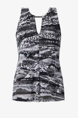 Magicsuit Za'Atar Chanae Tankini Top Black/Grey | Miraclesuit