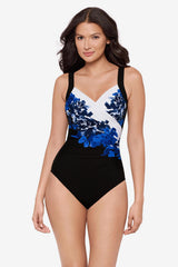 DD-Cup Sanibel One Piece in Ombra Fiore Black/Multi | Miraclesuit