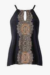 Cappadocia Peephole Tankini Top Black/Multi | Miraclesuit