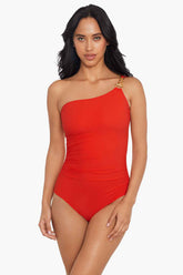 Magicsuit Hyper Link Charlize One Piece Swimsuit Persimmon | Miraclesuit