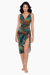 Tamara Tigre Long Sarong Swim Cover Up Multi | Miraclesuit