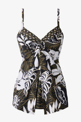 Elle Dorado Love Knot Tankini Top DD-Cup Black/Multi | Miraclesuit
