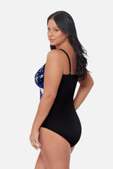 Plus Size Sanibel One Piece Swimsuit in Ombra Fiore Black/Multi | Miraclesuit