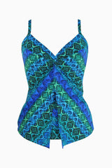 Love Knot Tankini Top in Ocean Ombre Blue/Multi | Miraclesuit