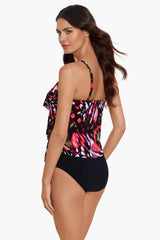 Magicsuit Flutter Rita Tankini Black/Multi | Miraclesuit