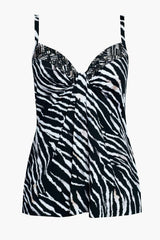 Tigre Sombre Marina Tankini Black/White | Miraclesuit