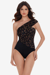 Goddess One Piece in La Paz Black/Brown | Miraclesuit