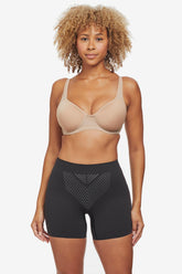 Iconic Core Mid-Thigh Shaping Short with Rear Lift Black | Miraclesuit