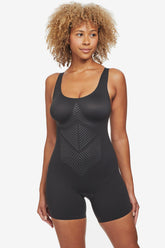 Iconic Core Mid-Thigh Bodysuit with Rear Lift Black | Miraclesuit
