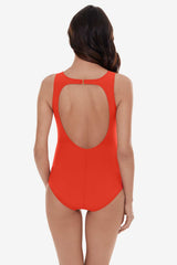Annette One Piece in Hyperlink Persimmon | Miraclesuit